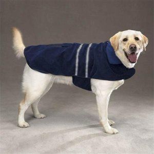 Large Dog Coat Reflective Fleece Navy Winter Jacket Casual Canine 20"L;28" Chest